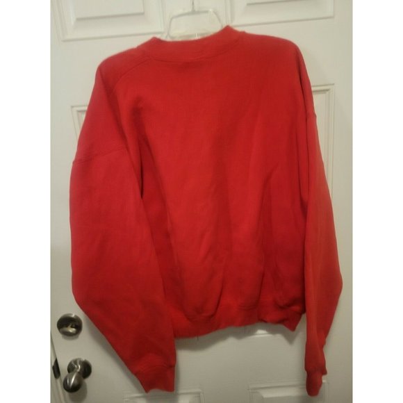 Vtg Womens Sweatshirt Americana Handpainted Red - Picture 5 of 7